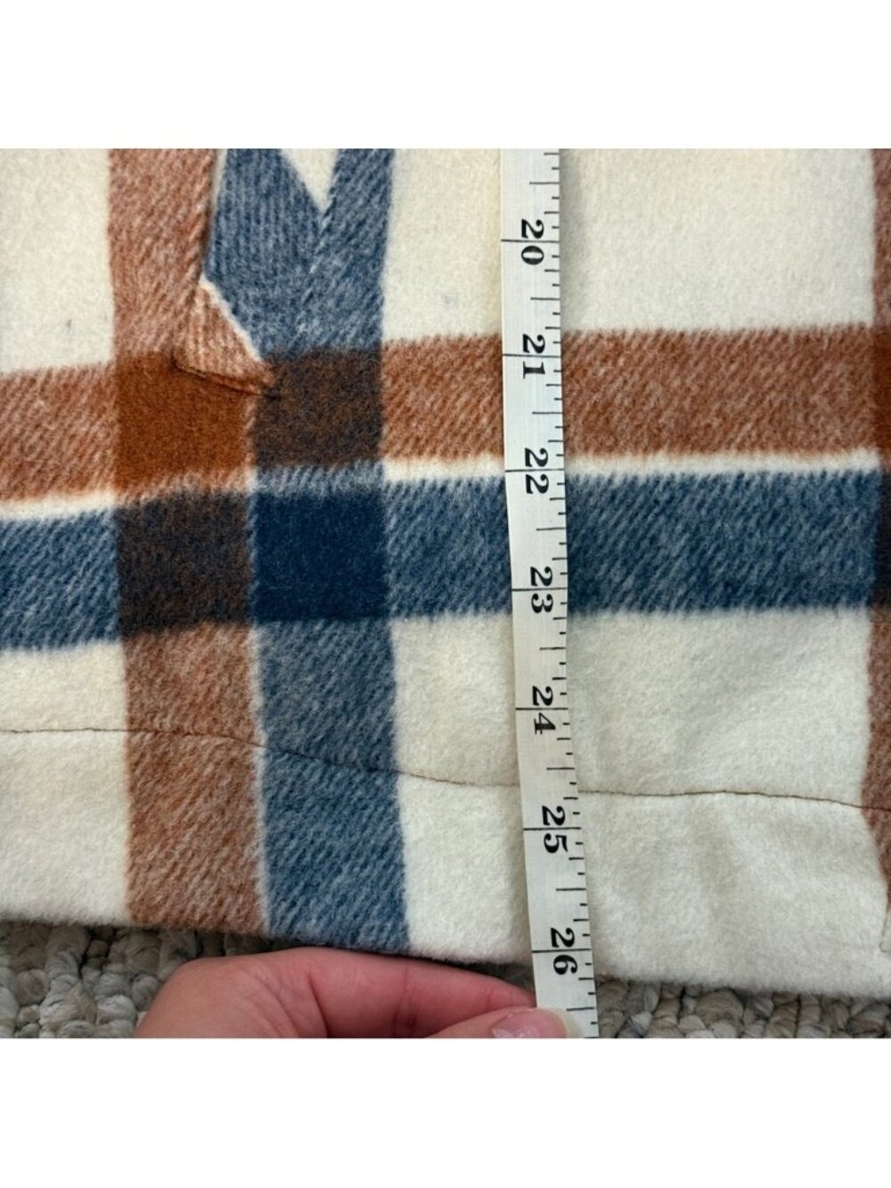 RD Style Blue Brown & Cream Plaid Jacket XS - Picture 13 of 13